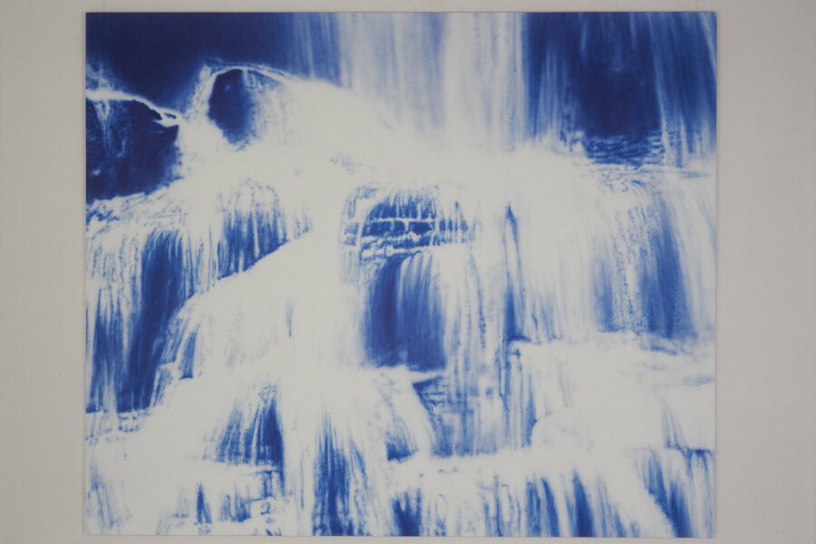 Tomáš Lahoda, Vodopád, 1994, akryl na plátně, 200 x 220 cm